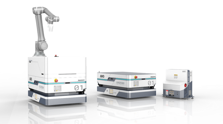 pg电子數位開發的自主式移動機器人（AMR250M），搭配全向輪並結合AI演算法、2D LiDAR、3D攝影機等技術，協助客戶實現產線全自動化